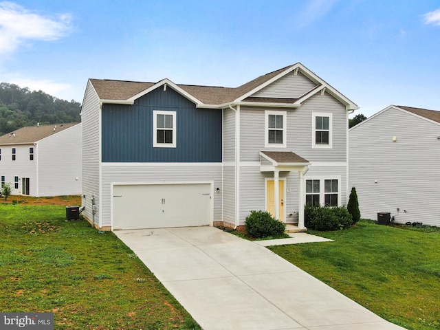38 Preening Rd, Hedgesville, WV 25427 - traditional-style home with a garage, a front lawn, and driveway