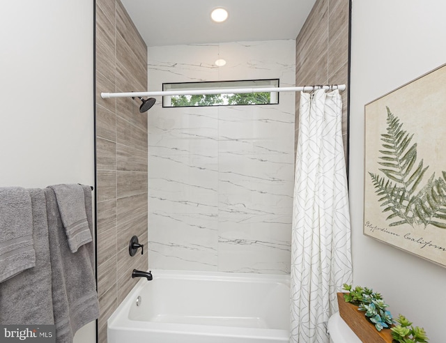 512 Marshall Ave, Pikesville, MD 21208 - bathroom featuring shower / bath combination with curtain and toilet