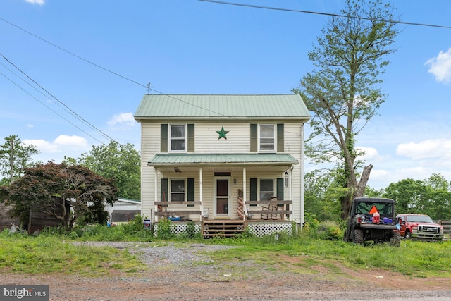 430 Bucher John Rd, Union Bridge, MD 21791 - view of front of home with covered porch and a metal roof