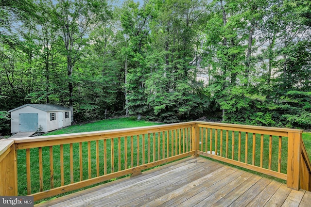 40534 Miss Ettas Way, Leonardtown, MD 20650 - wooden terrace with a storage unit and a lawn