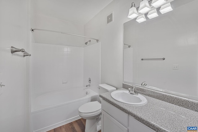 945 Dorchester Pl Unit 306, Charlottesville, VA 22911 - full bath with vanity, tub / shower combination, and wood finished floors