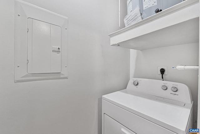 945 Dorchester Pl Unit 306, Charlottesville, VA 22911 - laundry area featuring washer / dryer and electric panel