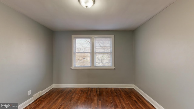 1126 Gleneagle Rd, Baltimore, MD 21239 - spare room featuring baseboards and dark wood-style floors