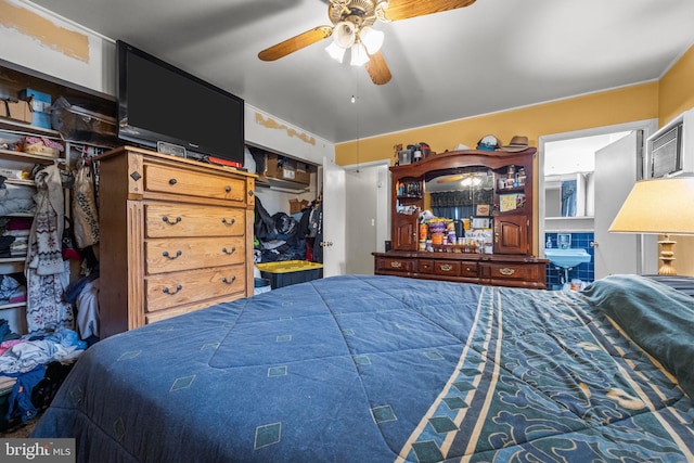 65 Silverspruce Rd, Levittown, PA 19056 - bedroom featuring ceiling fan