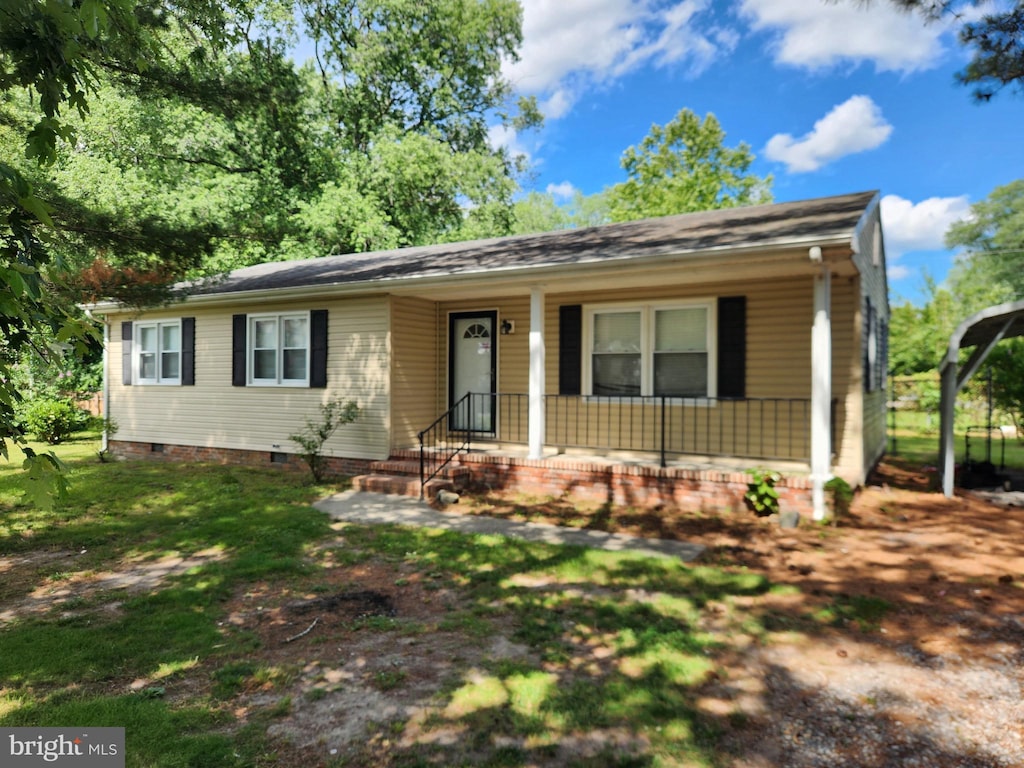 103 Montleau Ave, Salisbury, MD 21804 - view of front of house with covered porch and crawl space