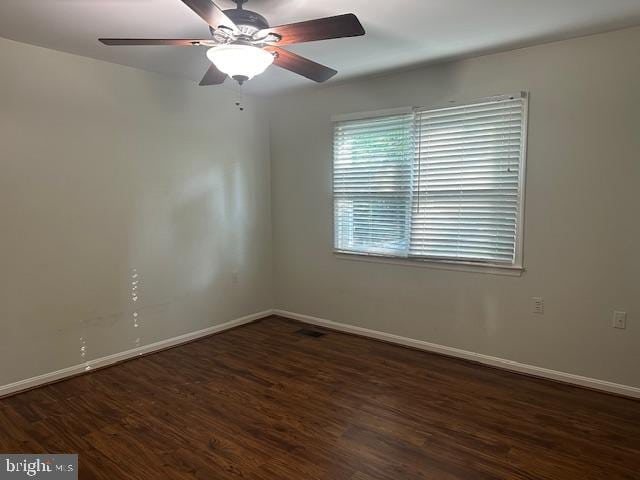 11876 Catoctin Dr, Woodbridge, VA 22192 - empty room featuring wood finished floors and ceiling fan