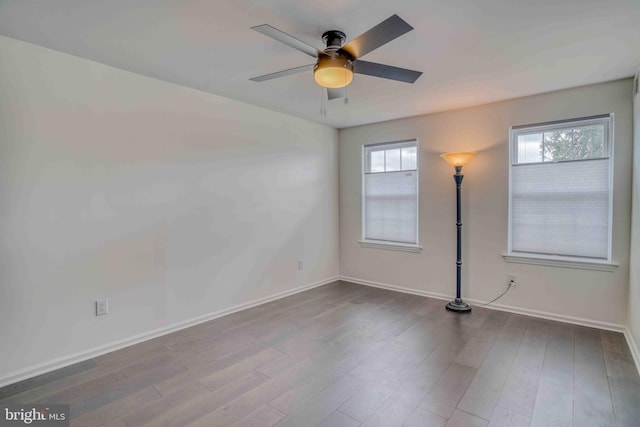 1106 Steamboat Sta, Southampton, PA 18966 - empty room with a ceiling fan and dark wood finished floors
