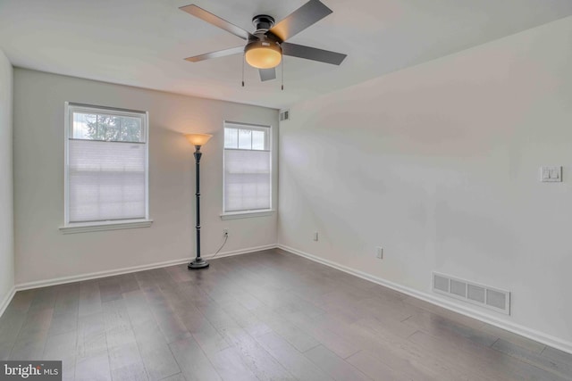 1106 Steamboat Sta, Southampton, PA 18966 - empty room featuring ceiling fan and dark wood-type flooring