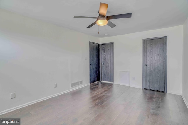 1106 Steamboat Sta, Southampton, PA 18966 - unfurnished bedroom with wood finished floors and ceiling fan