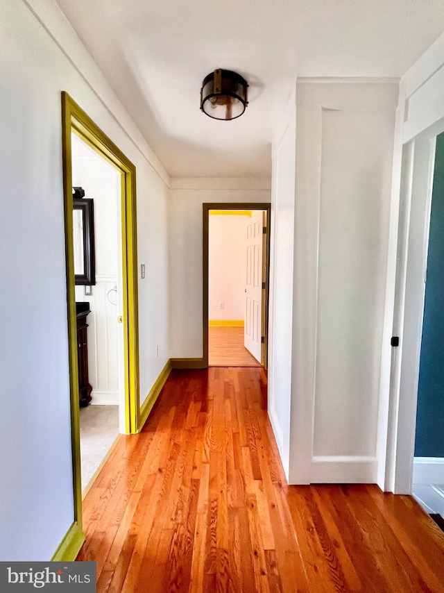 6535 Gravel Branch Rd, Hurlock, MD 21643 - hallway featuring light wood-style floors and baseboards