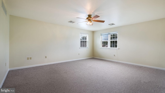 253 Roosevelt St, Bristol, PA 19007 - carpeted empty room featuring ceiling fan and baseboards