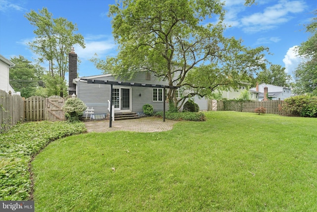 932 Cropwell Rd, Cherry Hill, NJ 08003 - rear view of property with entry steps, a gate, a fenced backyard, and a patio area