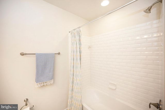106 Pear Blossom Rd, Stafford, VA 22554 - full bath with shower / bathtub combination with curtain and recessed lighting