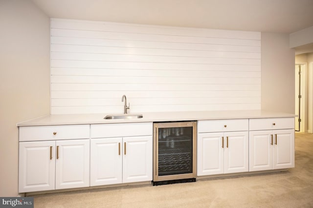 106 Pear Blossom Rd, Stafford, VA 22554 - indoor wet bar featuring beverage cooler and light carpet