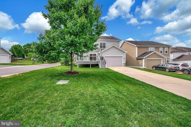 106 Pear Blossom Rd, Stafford, VA 22554 - view of front of house with a garage, a front lawn, and driveway