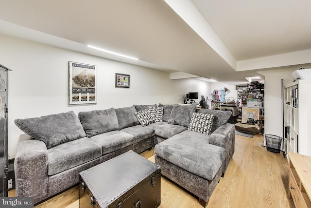 13000 Daley St, Silver Spring, MD 20906 - living area featuring light wood-type flooring and a wall unit AC