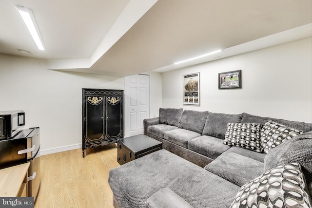 13000 Daley St, Silver Spring, MD 20906 - living area with wood finished floors and baseboards