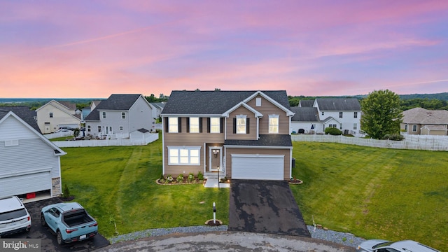 3 Bismark Rd, Inwood, WV 25428 - traditional home with a residential view, an attached garage, and driveway