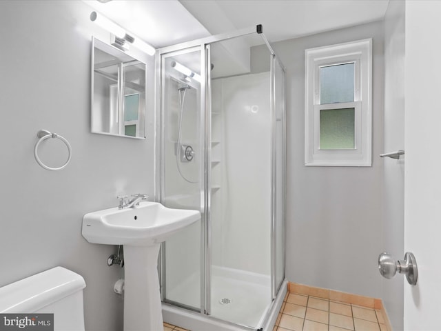 5415 Juliet St, Springfield, VA 22151 - full bath with a stall shower and tile patterned flooring