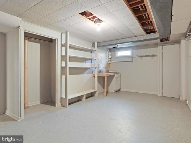 5415 Juliet St, Springfield, VA 22151 - below grade area featuring baseboards