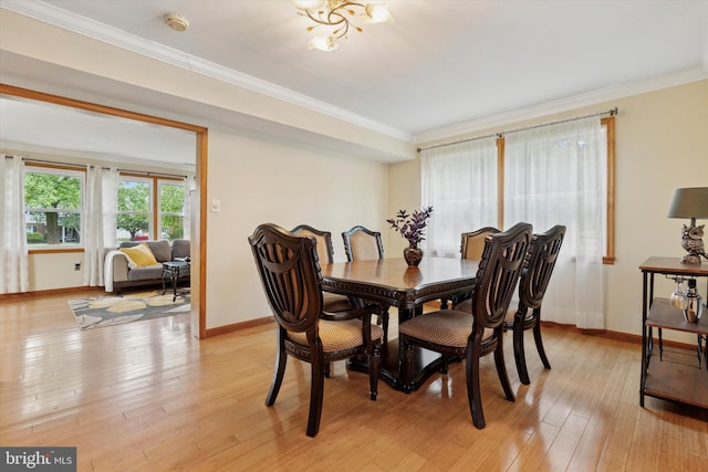 4133 Dana Ln, Lafayette Hill, PA 19444 - dining area featuring ornamental molding and light wood-type flooring