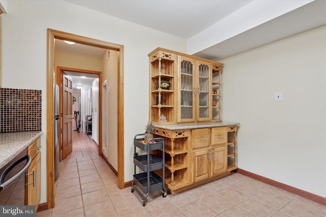 4133 Dana Ln, Lafayette Hill, PA 19444 - bar with light tile patterned flooring and dishwashing machine