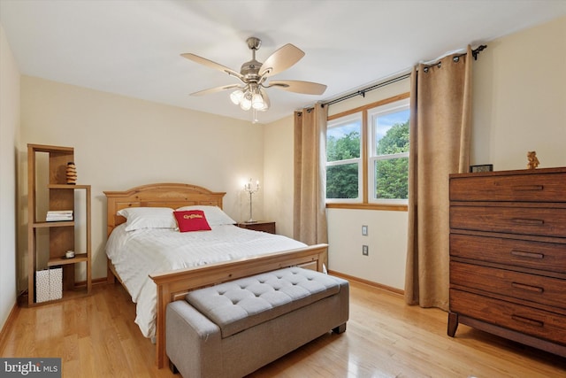4133 Dana Ln, Lafayette Hill, PA 19444 - bedroom featuring light wood finished floors and ceiling fan