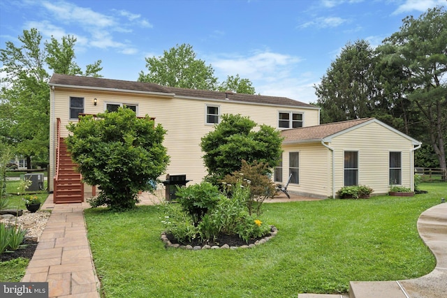 4133 Dana Ln, Lafayette Hill, PA 19444 - rear view of property featuring stairway and a patio area