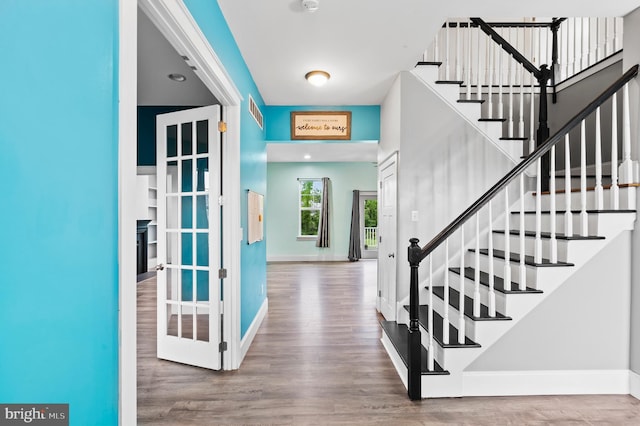 7 Compton Way, Barto, PA 19504 - entryway with wood finished floors and stairway