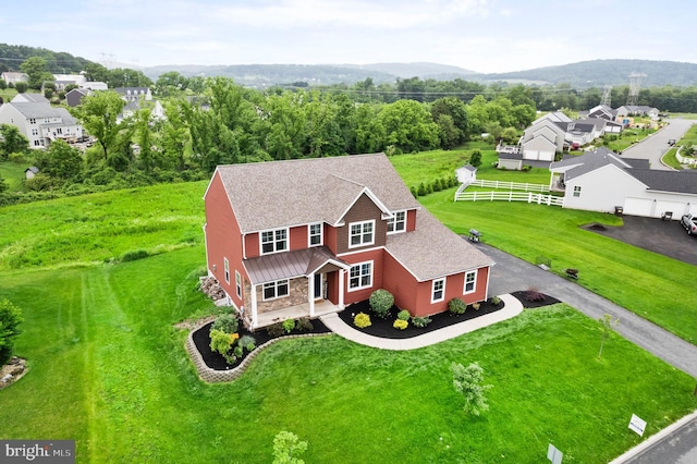7 Compton Way, Barto, PA 19504 - aerial view of property and surrounding area with a mountain backdrop