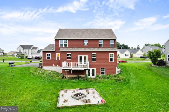 7 Compton Way, Barto, PA 19504 - back of house with a yard, a residential view, and a shingled roof