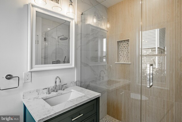 221 Ford St, Conshohocken, PA 19428 - full bathroom featuring vanity and a shower stall
