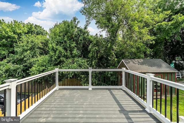 221 Ford St, Conshohocken, PA 19428 - wooden deck featuring an outdoor structure