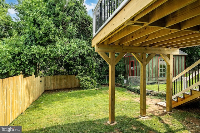221 Ford St, Conshohocken, PA 19428 - fenced backyard featuring stairway