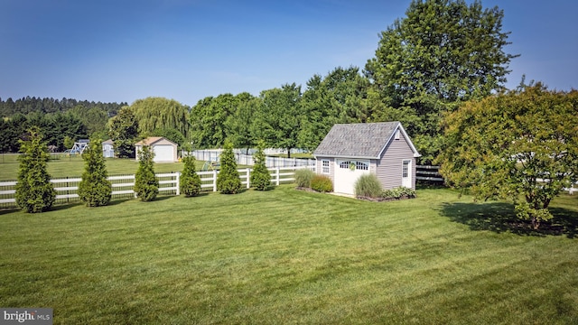13474 Rustling Oaks Dr, Wye Mills, MD 21679 - view of yard featuring a shed