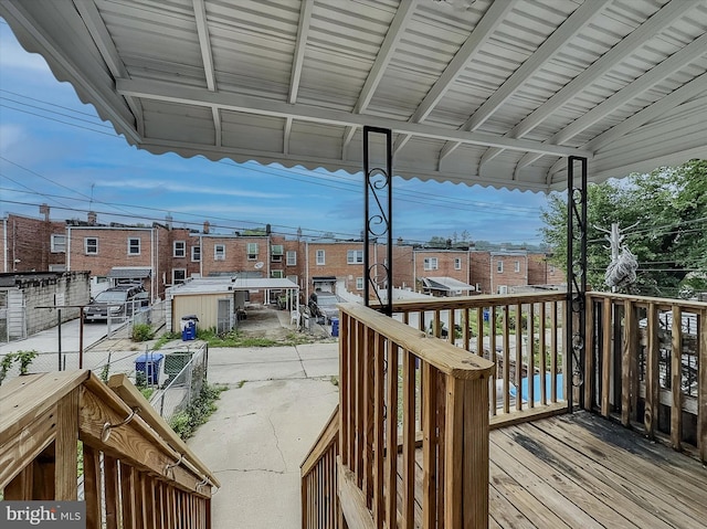 3922 Woodridge Rd, Baltimore, MD 21229 - view of wooden terrace