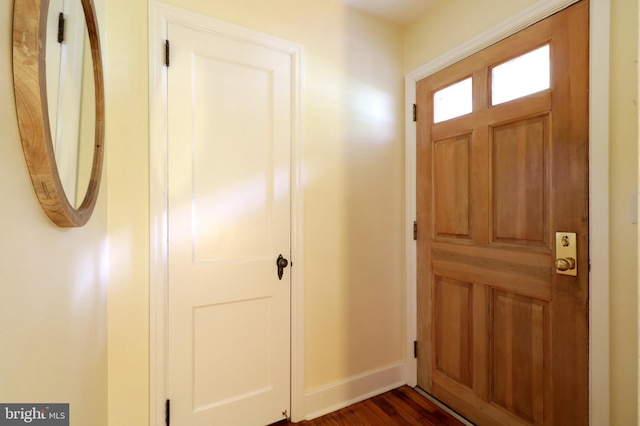 1203 Old Boalsburg Rd, State College, PA 16801 - foyer with baseboards and dark wood-style floors