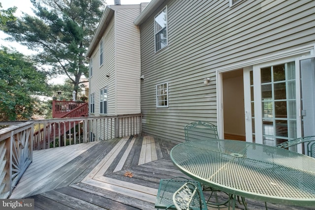 1951 Flowering Tree Ter, Silver Spring, MD 20902 - wooden deck featuring outdoor dining space