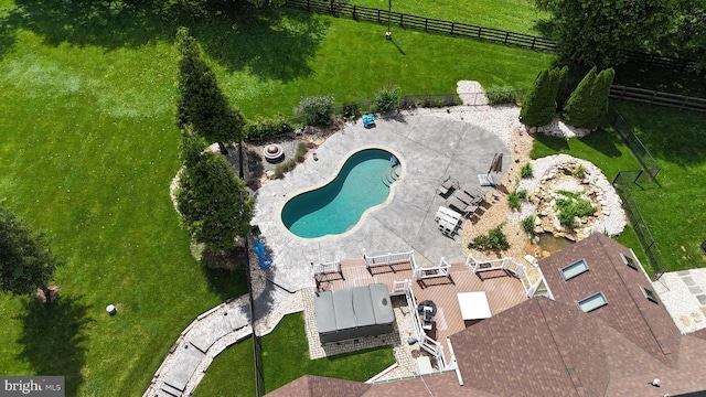 15901 Hampton Rd, Hamilton, VA 20158 - aerial overview of property's location with a pool