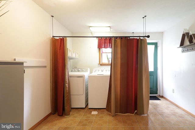 1239 Circleville Rd, State College, PA 16803 - laundry area featuring independent washer and dryer and baseboards