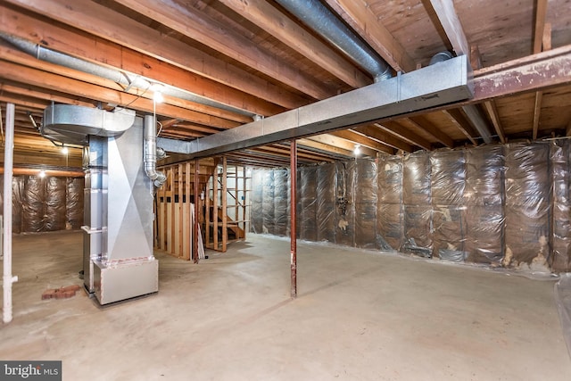 18432 Gardenia Way, Gaithersburg, MD 20879 - unfinished basement with heating unit