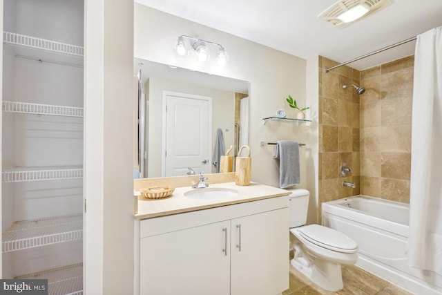 475 K St NW Unit 522, Washington, DC 20001 - full bathroom with vanity, shower / tub combo, and tile patterned flooring