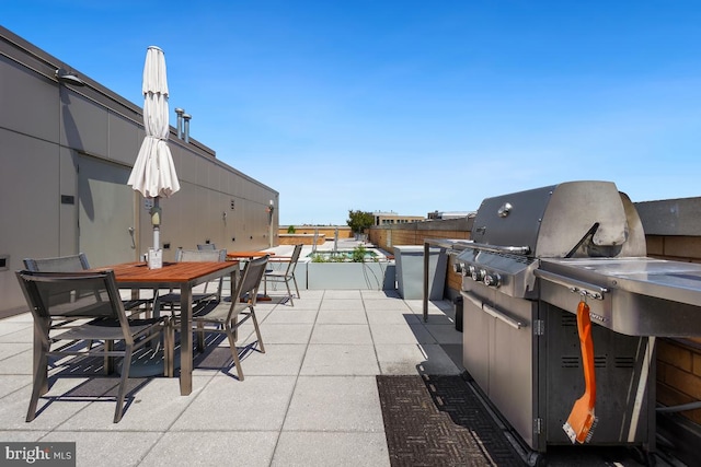 475 K St NW Unit 522, Washington, DC 20001 - view of patio featuring outdoor dining area and area for grilling