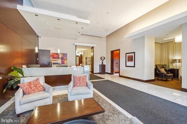 475 K St NW Unit 522, Washington, DC 20001 - building lobby featuring a high ceiling