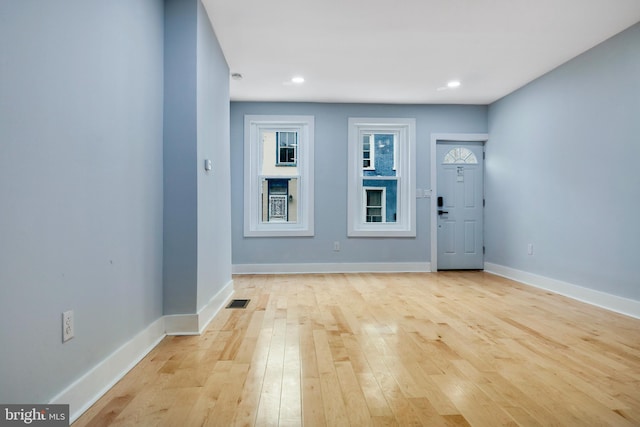 3914 Brandywine St, Philadelphia, PA 19104 - foyer with light wood-style flooring and recessed lighting