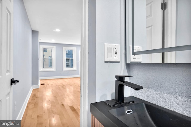 3914 Brandywine St, Philadelphia, PA 19104 - hallway featuring wood finished floors and recessed lighting