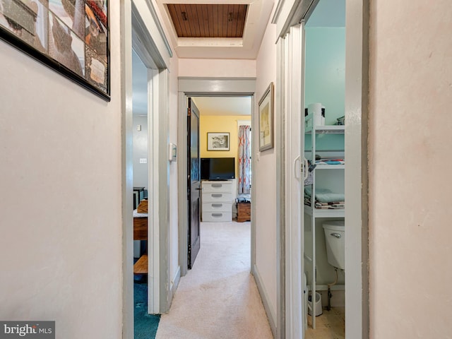 1065 Broadway Blvd, Reading, PA 19607 - hallway featuring carpet flooring and a tray ceiling