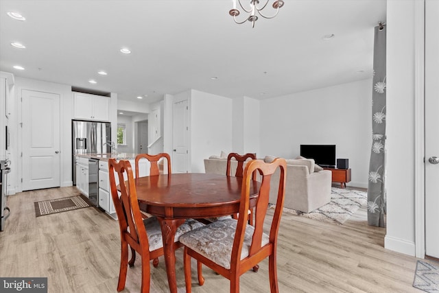 217 Hoke Farm Way, Mechanicsburg, PA 17050 - dining area featuring light wood-style floors and recessed lighting