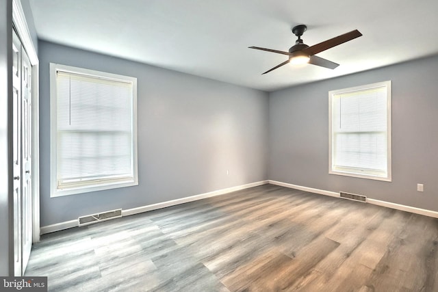 5 Stahle Ln, Dover, PA 17315 - unfurnished room featuring ceiling fan, wood finished floors, and healthy amount of natural light