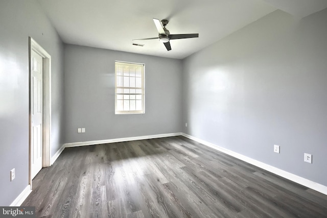 5 Stahle Ln, Dover, PA 17315 - unfurnished bedroom featuring dark wood-style flooring and a ceiling fan